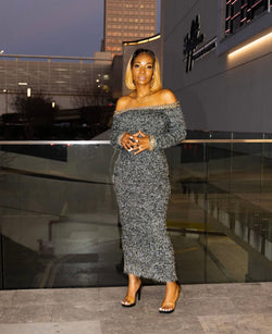 Jaydaa Off Shoulder Dress